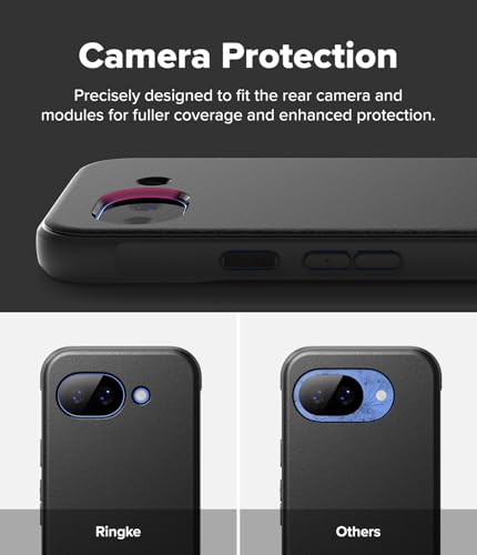 Image of Ringke Onyx for Google Pixel 10a [Compatible with MagSafe] [Anti-Fingerprint] Slim Shockproof Protective Cover with Precise Camera Cutouts & Non-Slip Side Grip Case Back Cover - Magnetic Black