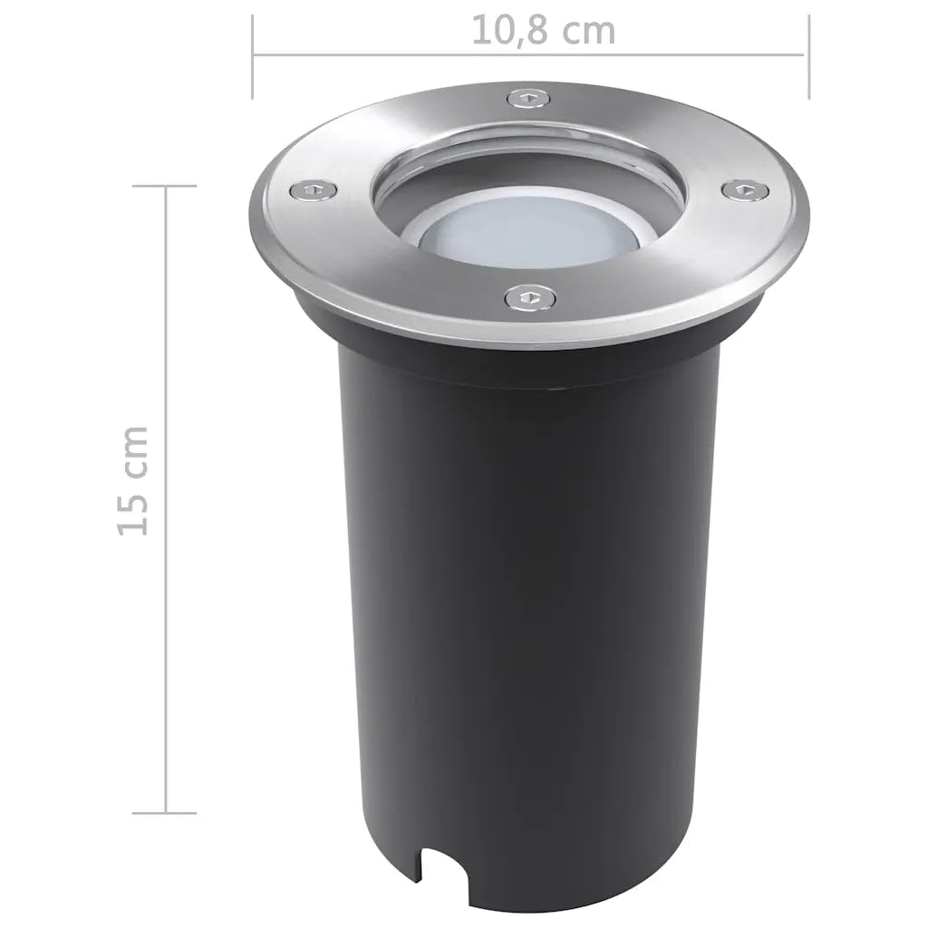 Helloshop26 3er Set LED Einbauleuchten Außen 10,8x15cm Wetterfest Modern Aluminium silber 02_0045867