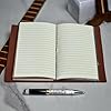 Square & Compass Masonic Leather Journal - [Brown] #1