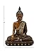 Deco 79 Polystone Buddha Decorative Sculpture Meditating Home Decor Statue with Engraved Carvings and Relief Detailing, Accent Figurine 12