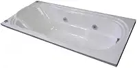 Banheira de Hidromassagem Acrílica Individual 150cmx80cmx40cm Gold Line Ouro Fino Branco