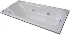 Banheira de Hidromassagem Acrílica Individual 150cmx80cmx40cm Gold Line Ouro Fino Branco