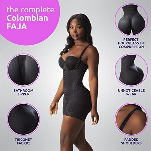 Snatched Body Post Surgery Tummy Control Shapewear Bodysuit | Stage 2 Faja Short Leg | Fajas Colombianas for Post-Op BBL - Image 6
