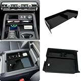 Zxiaochun 2PCS Center Console Organizer Compatible with 2023 2024 2025 2026 Honda Pilot & 2026 Honda Passport Interior Accessories, Armrest Box Tray Gear Shift Storage Tray