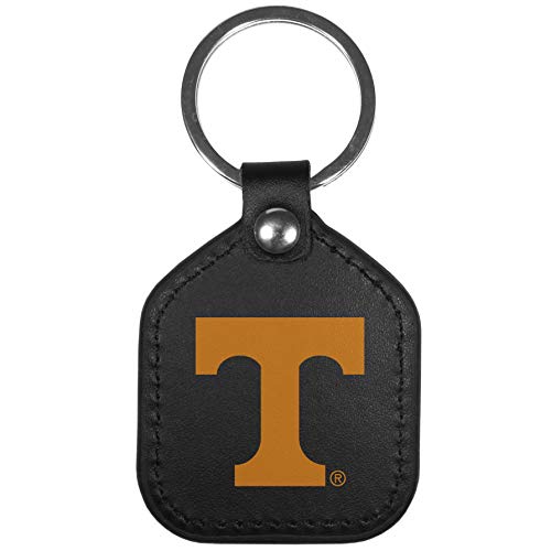 Siskiyou Sports NCAA Tennessee Volunteers Unisex Leather Square Key Chains, Black, One Size