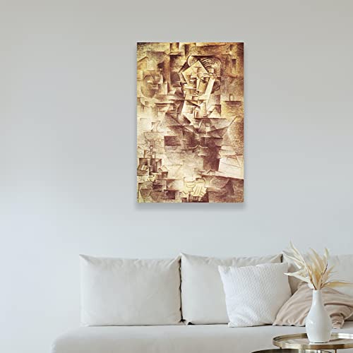 123 Life Pablo Picasso Wall Art - Portrait Of Daniel Henry Kahnweiler 1910 Poster - Famous Art Prints - Fine Art Oil Paintings - Prints For Wall Decor Unframed 12X18Inches/30X45Cm #TOP1