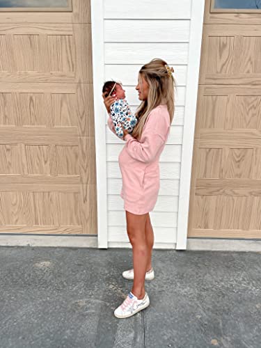 Saodimallsu Womens V Neck Button Romper Casual Waffle Knit Long Sleeve Playsuit Short One Piece Jumpsuit Outfit With Pocket #TOP3