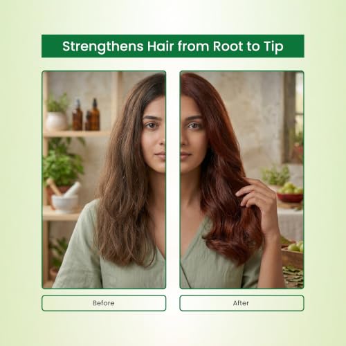 Image of Havintha Natural Henna Powder for Hair Color | 100% Natural Hair Dye | Shiny, Smoothning, Hair Growth, Deep Conditioning, Frizzy Damaged Hair Powder- Lawsonia Inermis - 200gm (Pack of 2)