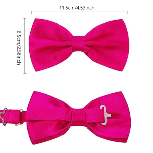 Image of habibee Suspenders and Bow Tie Set for Men, Adjustable Elastic Braces with Y-Back, Diverse Colors, Strong Clips
