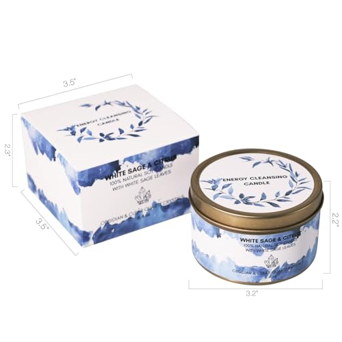 Whitesageandcitrussmudgecandlewithobsidianandquartzcrystals9ozmadewithnaturalsoywaxscentedwithessentialandfragranceoilswhite  Urban Country Home Decor White sage and citrus smudge candle with obsidian and quartz crystals 9 oz made with natural soy wax scented with essential and fragrance oils white  urban country home decor