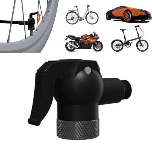 QICYCLE 1 Piezas Universal Conector de Válvula de Neumático, Boquilla Inflador Abrazadera Válvula, Adaptador de Válvula de Coche para Coche Bici Moto, para Schrader y Presta, para Bosch para Xiaomi