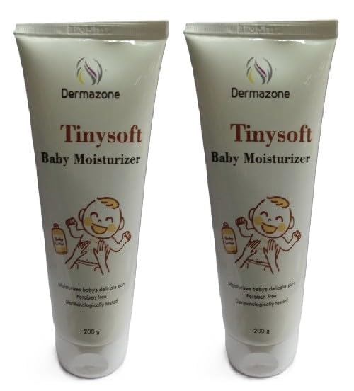TinySoft Baby Moisturiser Cream, 200ml, Pack of 2, Non-Greasy Formula, Dermatologically Tested-image-30