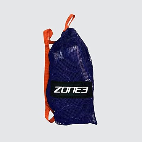ZONE3 Large Mesh Swim Training Aids Bag - Blue/Orange, One Size Cover