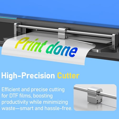 dsv a3 plus xp600 dtf printerdoubled printing speed compared to l180045 led multi-function touch screenbuilt-in white circulation and automatic cleaning c13-printerpowder shakerampdryer blue