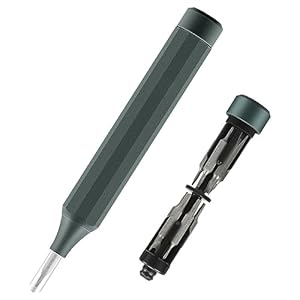 RARTOP Screwdriver – Screwdriver Set 23-in-1 with 11Pcs Double End S2 Steel Precision Bit Set, Mini Phillips Torx Bits Ideal for Glasses Watch Phone and Electronics Repair