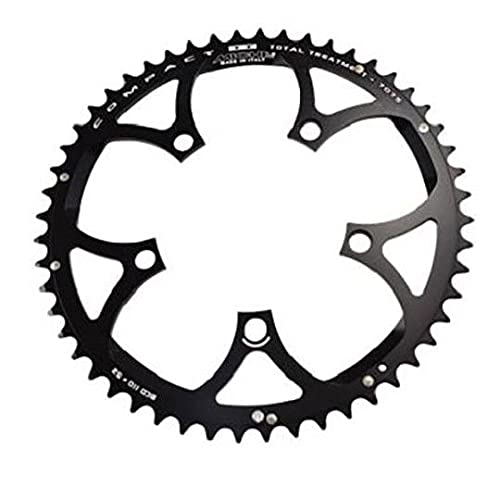 Plateau route 110mm 53 dents noir pour resoudre les sauts de chaine sur velo de course