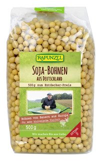 Rapunzel Bio Sojabohnen aus Deutschland, 6 er Pack (6 x 500 g) - BIO