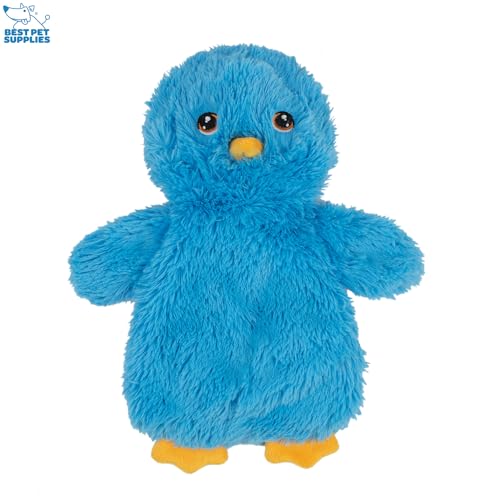 Image of Best Pet Supplies Interactive Squeaky Dog Chew Toy, Ideal Dog Toys for Chewers, Small, Medium & Large Dogs, and Fetch Lovers - Crinkle Chicken (Yellow, Pink, Blue), Large