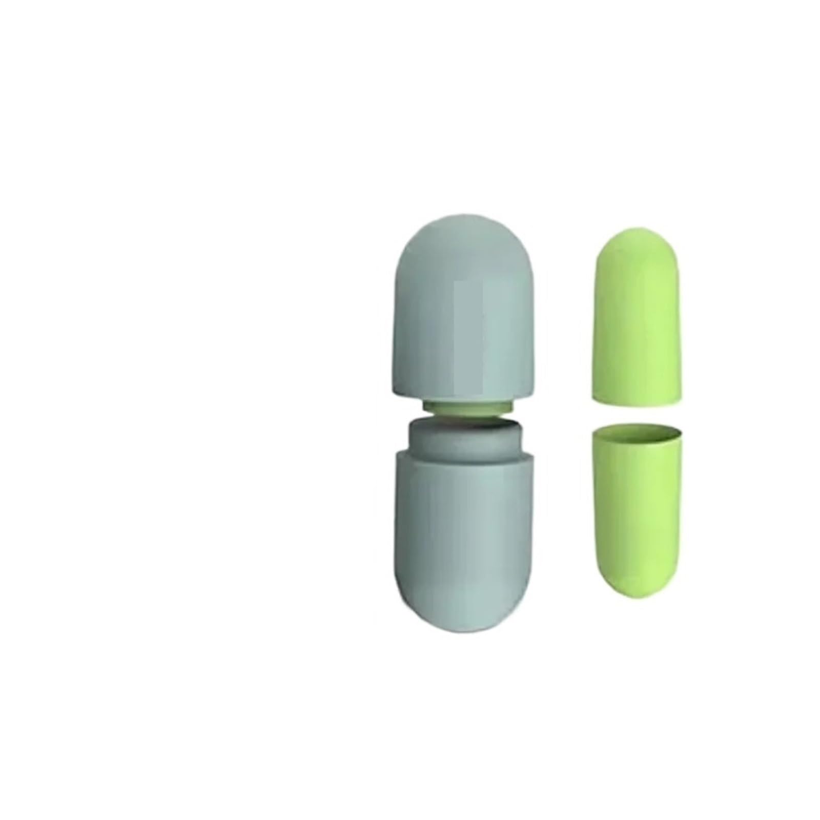 Tapones Oidos Insonorización for dormir, silenciador, rebote lento, protección antirruido, antironquidos(GREEN 10pcs)