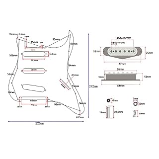 PWANG Bois D’érable Chargé Pré-programmé SSS Pickuard Alnico Pickups pour Les Pièces De Rechange De Guitare Pickguard… - Les Beatles, Paul McCartney, John Lennon, RIngo Starr, George Harrison PWANG Bois D'érable Chargé Pré-programmé SSS Pickuard Alnico Pickups pour Les Pièces De Rechange De Guitare Pickguard… – Image 4