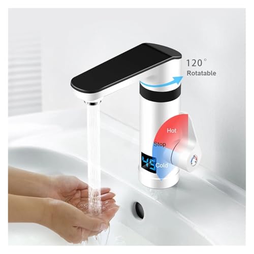 Robinet chauffe-eau électrique 3000W mitigeur cuisine eau chaude