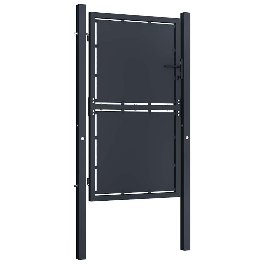vidaXL Gartentor aus Stahl 100 x 150 cm Anthrazit