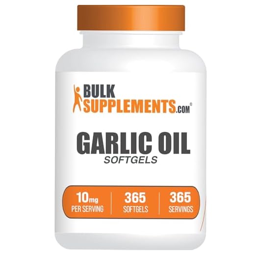 BulkSupplements Aged Garlic Oil Softgels 365
