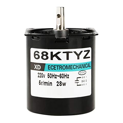 Motor síncrono de imán permanente en miniatura Akozon AC220V 28W CW/CCW Cover