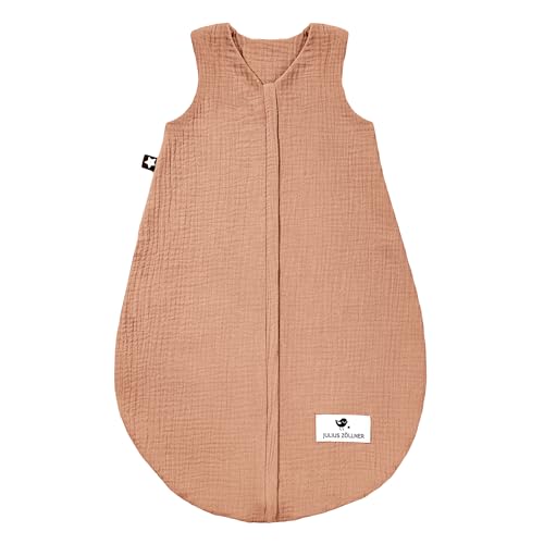 Julius Zöllner Musselin Sommerschlafsack dune, Größe 80 | aus weicher Musselin Baumwolle, sicher und schadstoffgepüft… – Ansicht 1