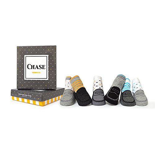 Trumpette Baby Boys Sock Set-6 Pairs, Chase - Assorted Colors, 0-12 Months