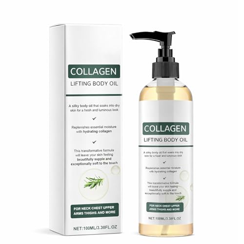 Elycura Collagen Oil, Advanced Collagen Oil for Skin Tightening & Firming, Hydrating After Shower Moisturize for Women & Men, All Skin Types - 3.38 Fl Oz