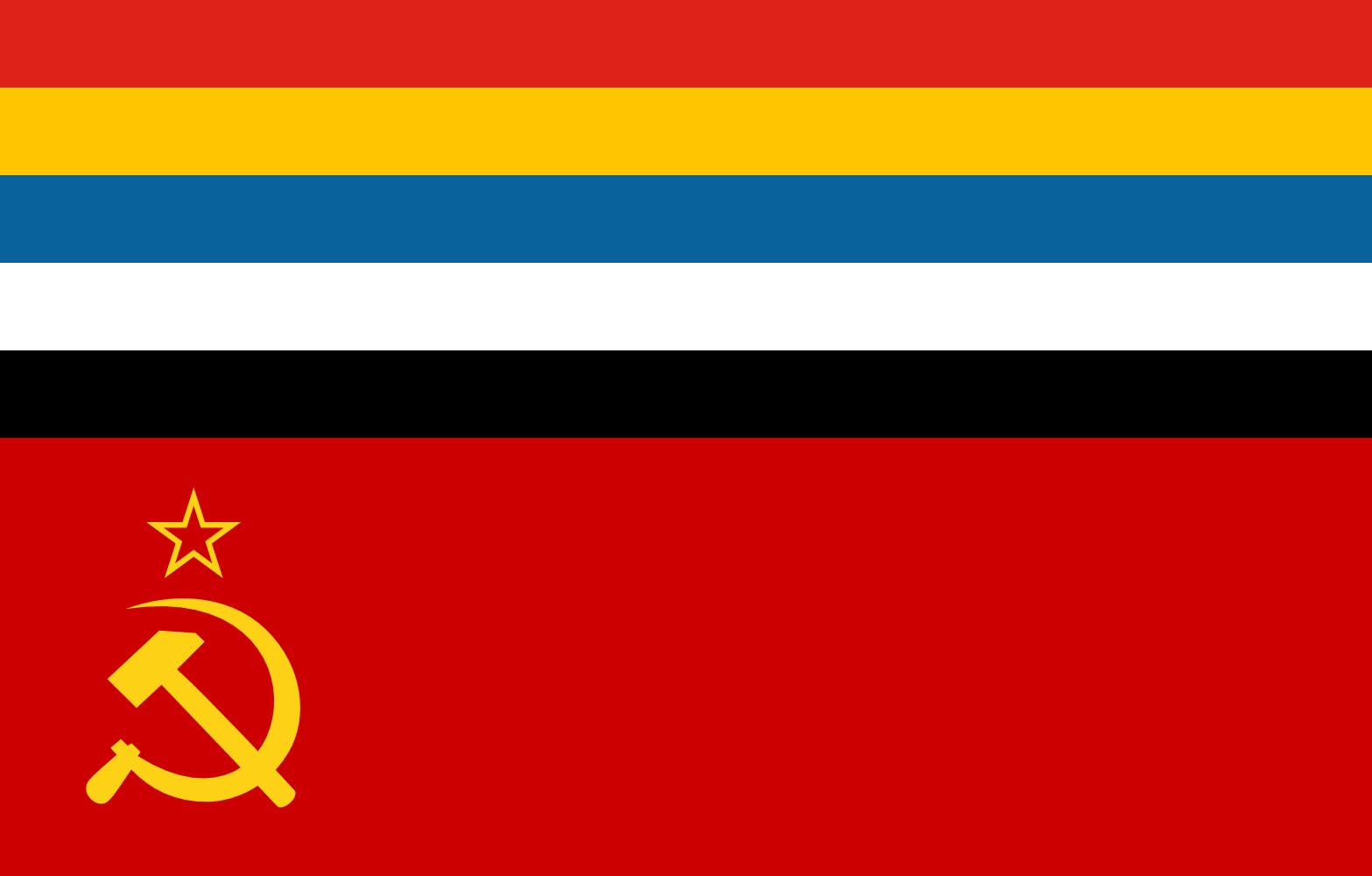 Drapeau CER 1925 Chinese Eastern Railway en tissu haut de gamme