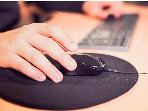 Speedlink BEENIE Mobile Mouse silent - kleine, kompakte Maus kabelgebunden USB, einstellbare Kabellänge mit Kabeleinzug, leiser Klick, schwarz 6