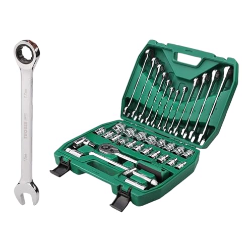 37Pcs Ratchets Wrench Socket Set 1/2inch Drive Screwdriver Bit Repair Hand Tool with Carrying Case Socket Wrench Set