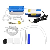 Kondensatentfernungspumpe, HVAC-Kondensatablaufpumpe, Mini-Split-Kondensatpumpe, AC110–240 V, 24 L/h, Maximale Saughöhe 6,6 Fuß, für Ofenentfeuchter