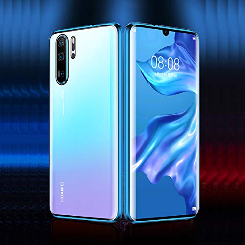 Luvi EC2059-P30P-3 Fusicase For Huawei P30 Pro Magnetic Adsorption Case Metal Bumper Frame Clear Tempered Glass Full Body Hard Back Cover thumb #2