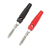 LiebeWH P3008 10 Pièces 4mm Fiche Banane Jack Haut-parleur Adaptateur de Câble Audio Résistant à L'oxydation pour Connecteur de Sondes de Test D'amplificateur de Haut-parleur