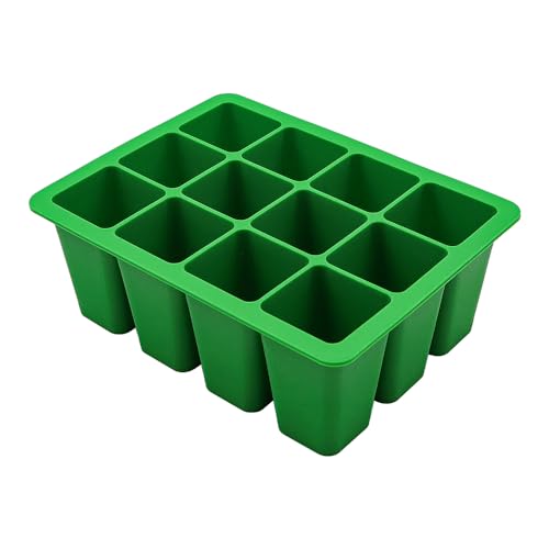 Tiardey 2pcs Garden 18x 14 x 6.5cm Cell Bedding Plant Pack Tray Inserts for Full Size Seed Trays Reusable Germination Tray - Image 2