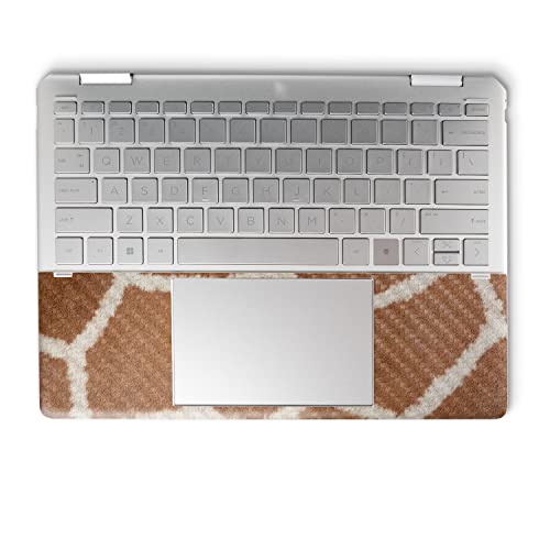 Image of MightySkins Carbon Fiber Skin Compatible with HP Spectre x360 14 inch (2022) Full Wrap Kit - Giraffe Print | Protective, Durable Textured Carbon Fiber Finish | Easy to Apply | Made in The USA