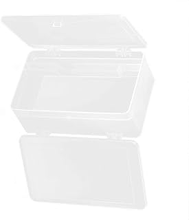 Beaupretty Nail Polish Organizer Case Clear Double Layer Nail Tips Jewelry Storage Case Box Container Nail Tools Holder for Nail Manicure Tools