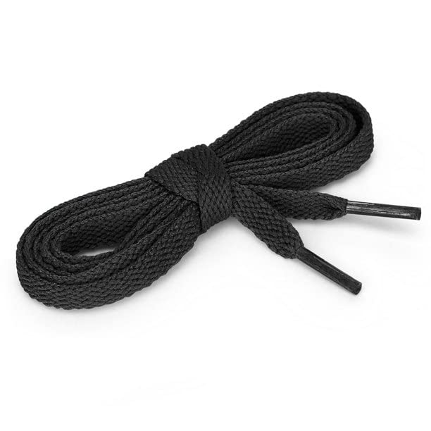 Image of 2 PAIRS Flat Shoe laces 48 Inches Wide Shoelaces for Athletic Running Sneakers Sports Shoes Boot Laces Strings (2 Pairs)