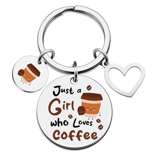 Coffee Keychain Gifts for Girls Women Gifts for Coffees Lovers