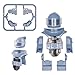 MaozyHomie Toy Soldiers Figures Light Blue Bomb Disposal Suit Armor E.O.D Suit Toys Military Equipment Custom Minifigure Compatible with Mini Figure of Major Brand, 3 Years Old and up