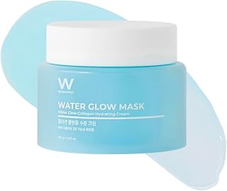 Wonjin Effect WATER GLOW MASK 3.52 fl Oz, Overnight Sleeping Mask, Moisturizing, Deep Hydration, Sooth Skin Redness, Facial Cream, Kbeauty