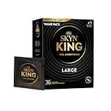 SKYN King Large Non-Latex Condoms, 36 Count – Comfortable Fit