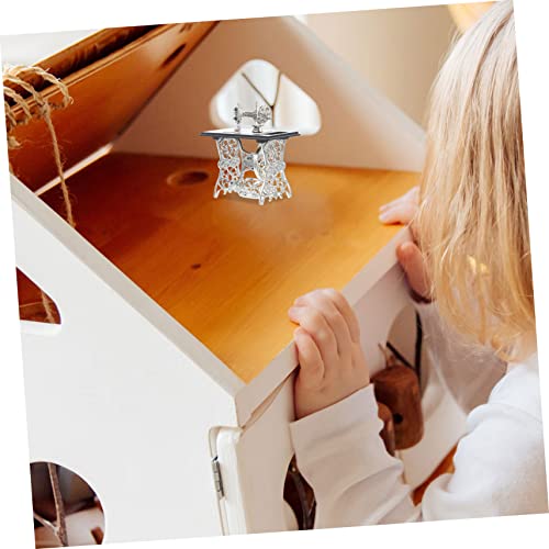 Lurrose 1 St Mini-naaimachine Peuter Huishoudelijk Speelgoed Miniatuur Naaimachine Speelhuisje Naaien Speelgoed Ambachtelijke Machine Modellering Naaister Modellen Tram- Legering Pedaal - Image 4