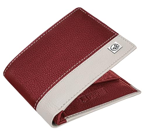Image of ANTONIO VALERIA Jake Red /Sand Leather Wallet for Men