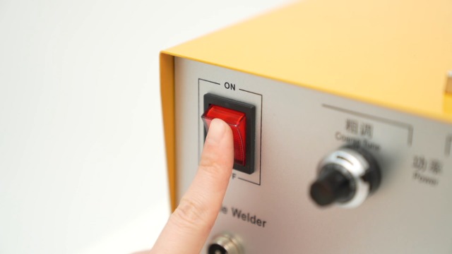 Jewelry Welding Machine, 400W 80A Pulse Arc Welder Adjustable Permanent Jewelry Welder kit for Platinum Gold Silver Steel, Mainly Welding the Ring Clasp of Jewelry (Yellow)