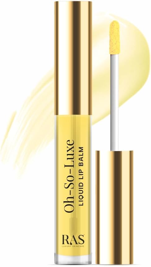 RAS Luxury OilsOh-So-Luxe Liquid Lip Balm, Organic & Natural for soft pink lips, 3.2ml