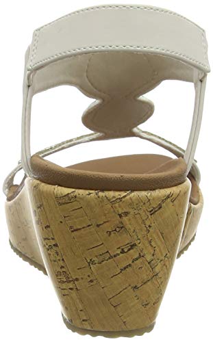 Skechers Womens Beverlee - Date Glam Sandal , Off White , 6 Medium Us #TOP2